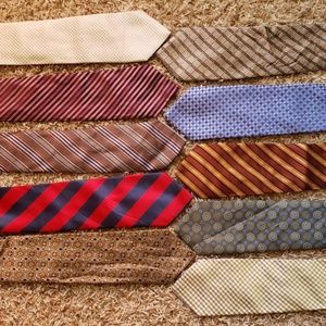 Lot of 10 100% Silk / All Silk Neck Ties